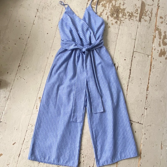 Sienna Sky Stripe Chambray Jumpsuit - Picture 4 of 10